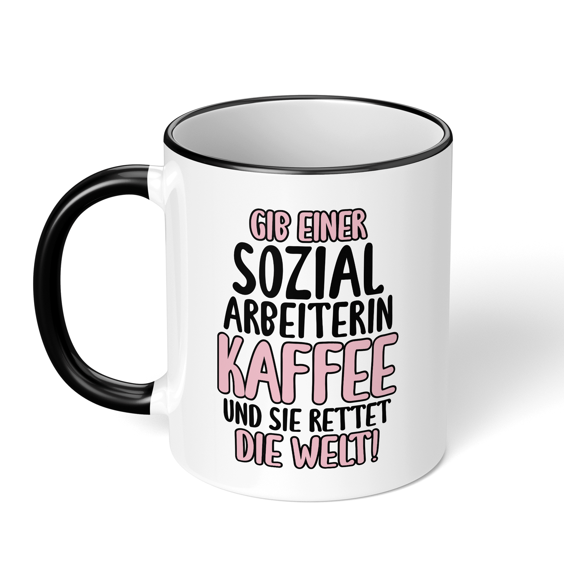 CupHaven® Sozialarbeiter Tasse - Gib einer Sozialarbeiterin Kaffee - Geschenk für Sozialarbeiter und Sozialarbeiterinnen