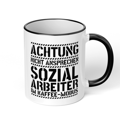 CupHaven® Sozialarbeiter Tasse - Sozialarbeiter im Kaffee-Modus - Geschenk für Sozialarbeiter und Sozialarbeiterinnen