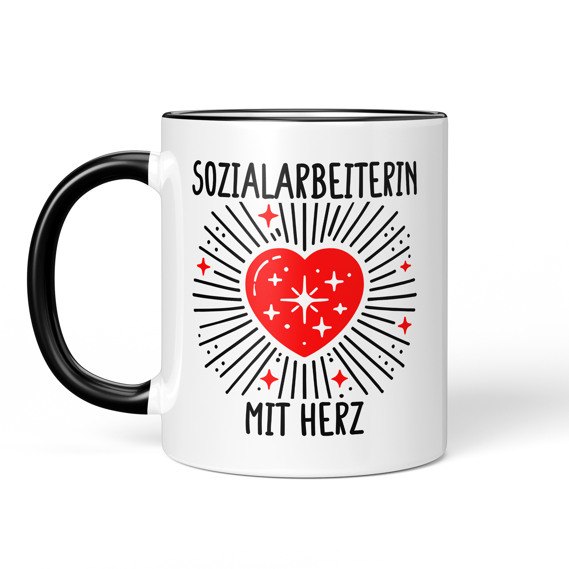 CupHaven® Sozialarbeiter Tasse - Sozialarbeiterin mit Herz - Geschenk für Sozialarbeiter und Sozialarbeiterinnen