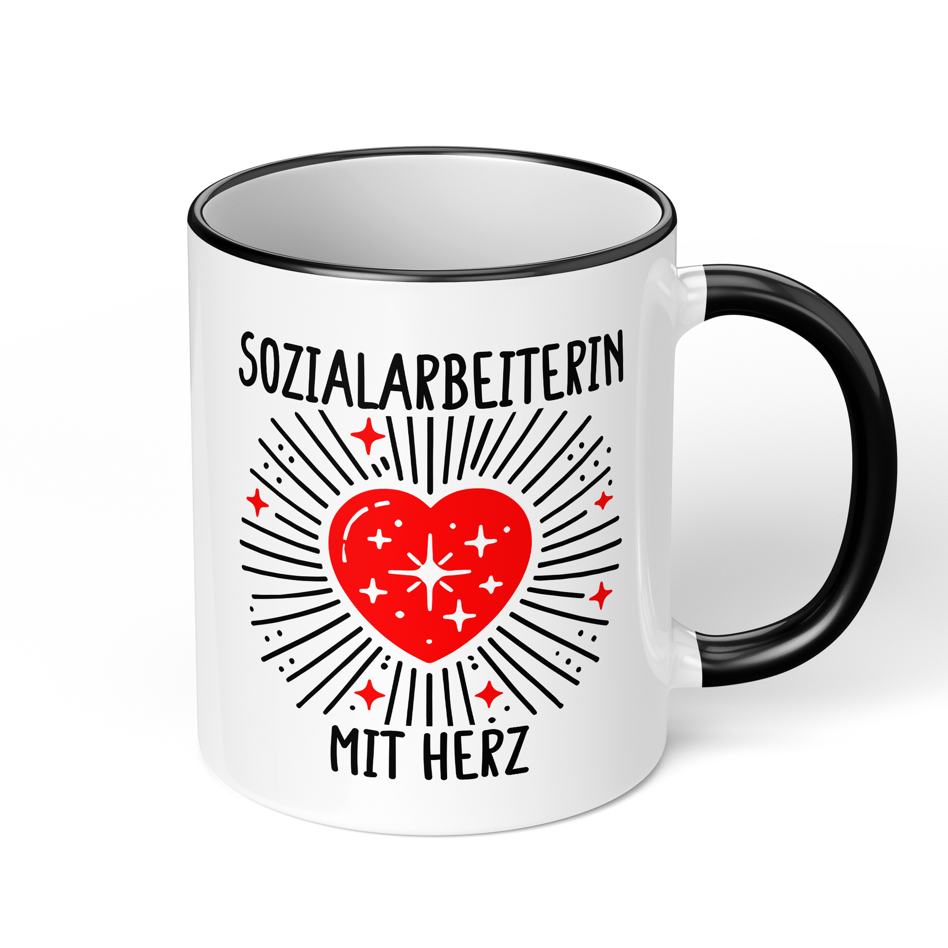 CupHaven® Sozialarbeiter Tasse - Sozialarbeiterin mit Herz - Geschenk für Sozialarbeiter und Sozialarbeiterinnen