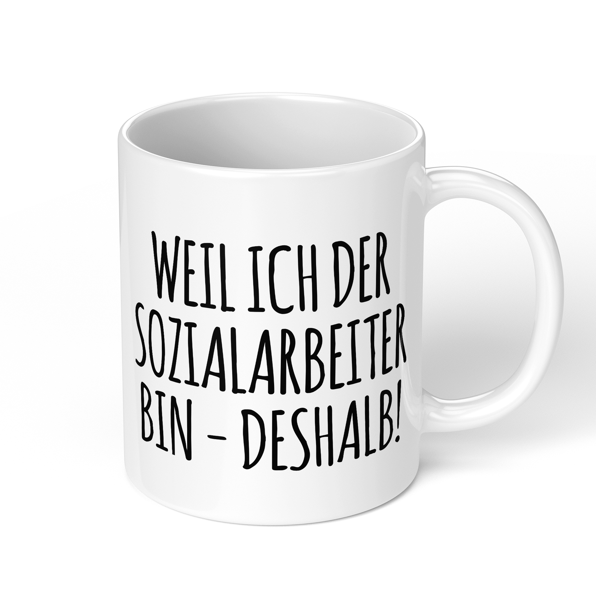 CupHaven® Sozialarbeiter Tasse - Weil ich der Sozialarbeiter bin - Deshalb! - Geschenk für Sozialarbeiter und Sozialarbeiterinnen