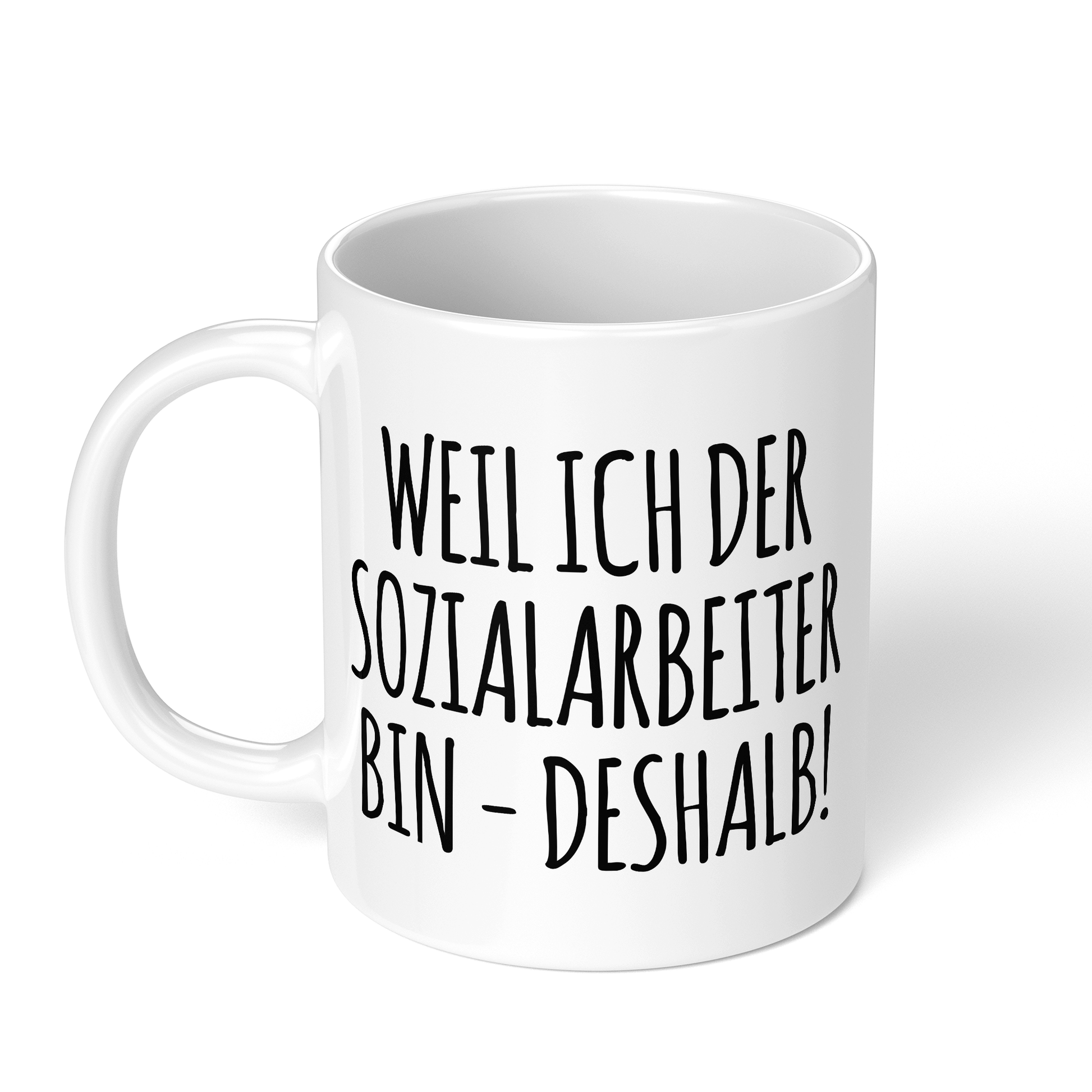 CupHaven® Sozialarbeiter Tasse - Weil ich der Sozialarbeiter bin - Deshalb! - Geschenk für Sozialarbeiter und Sozialarbeiterinnen