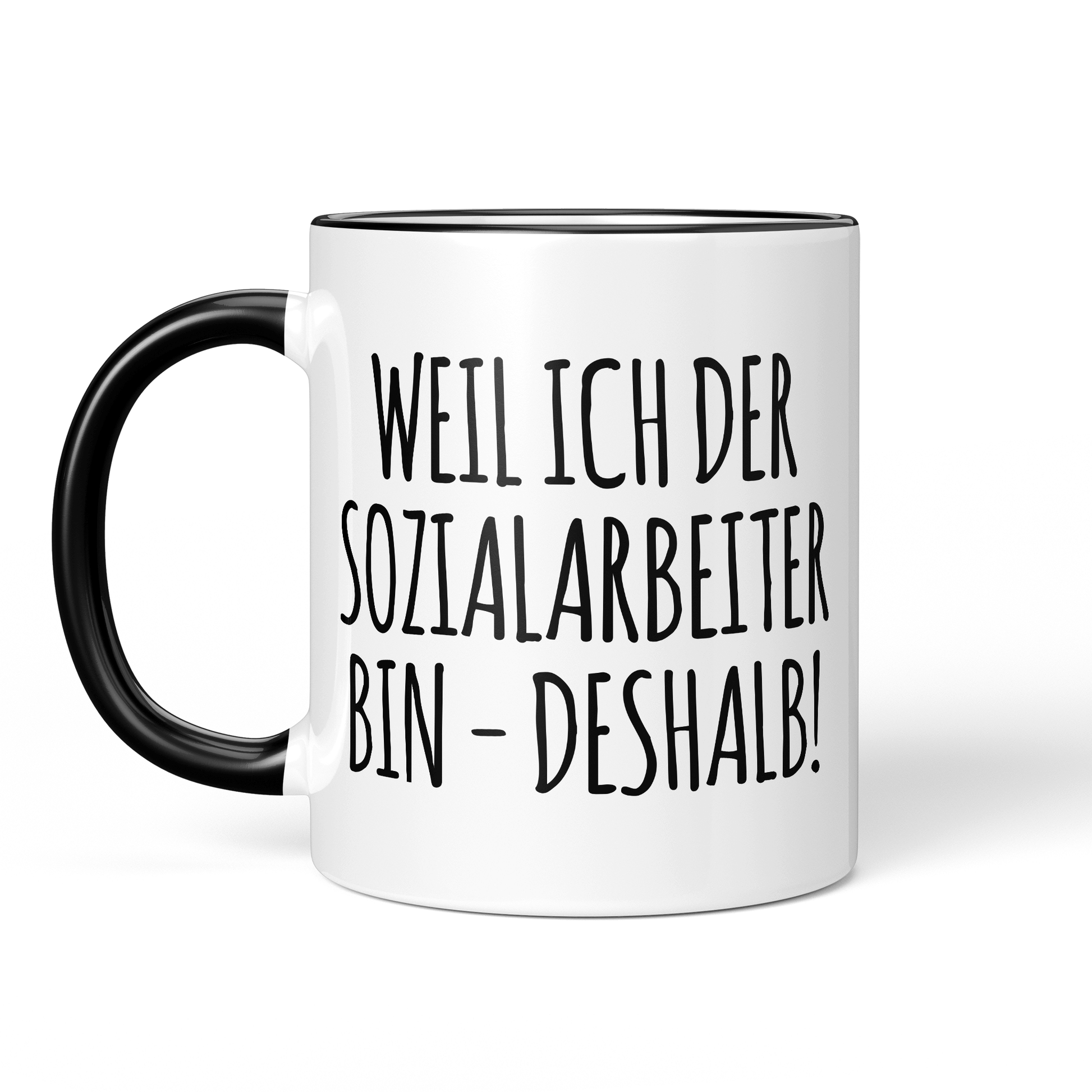 CupHaven® Sozialarbeiter Tasse - Weil ich der Sozialarbeiter bin - Deshalb! - Geschenk für Sozialarbeiter und Sozialarbeiterinnen