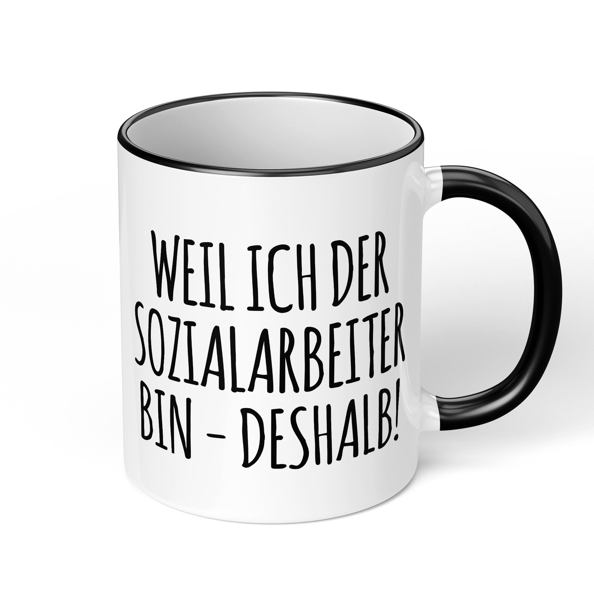 CupHaven® Sozialarbeiter Tasse - Weil ich der Sozialarbeiter bin - Deshalb! - Geschenk für Sozialarbeiter und Sozialarbeiterinnen