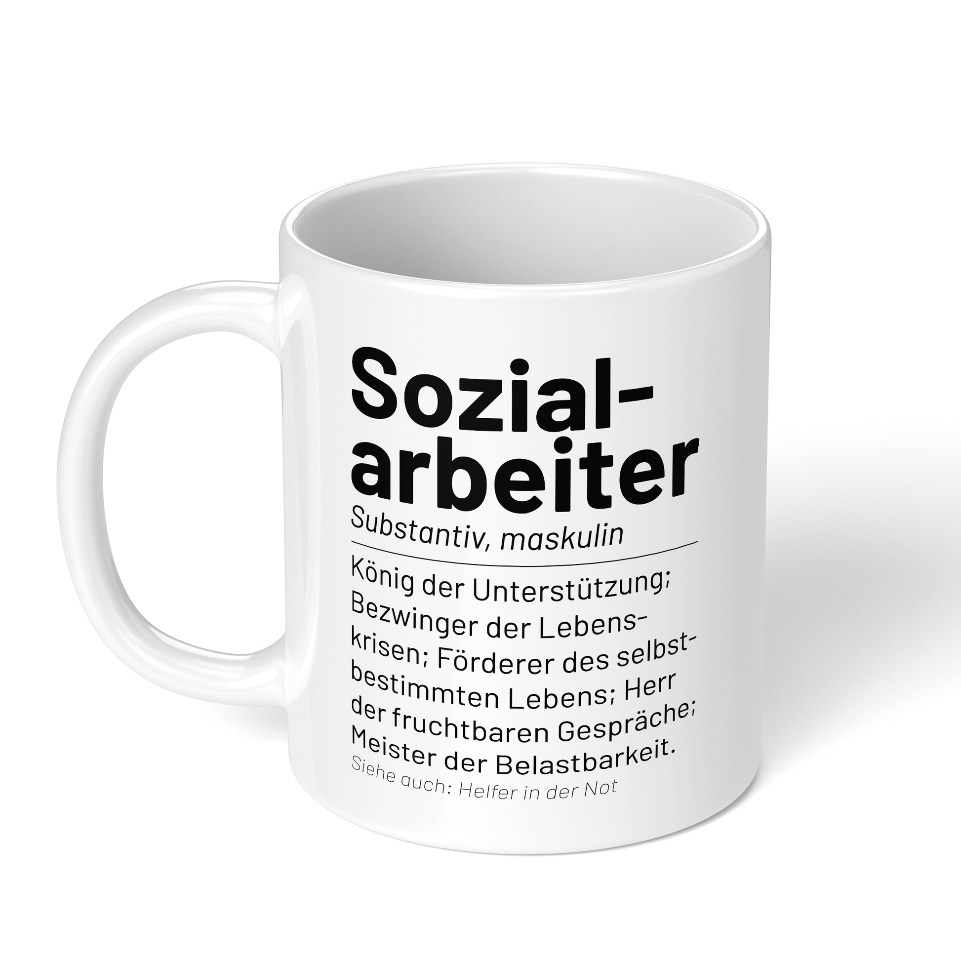 CupHaven® Sozialarbeiter Tasse - Wörterbuch "Sozialarbeiter" - Geschenk für Sozialarbeiter und Sozialarbeiterinnen