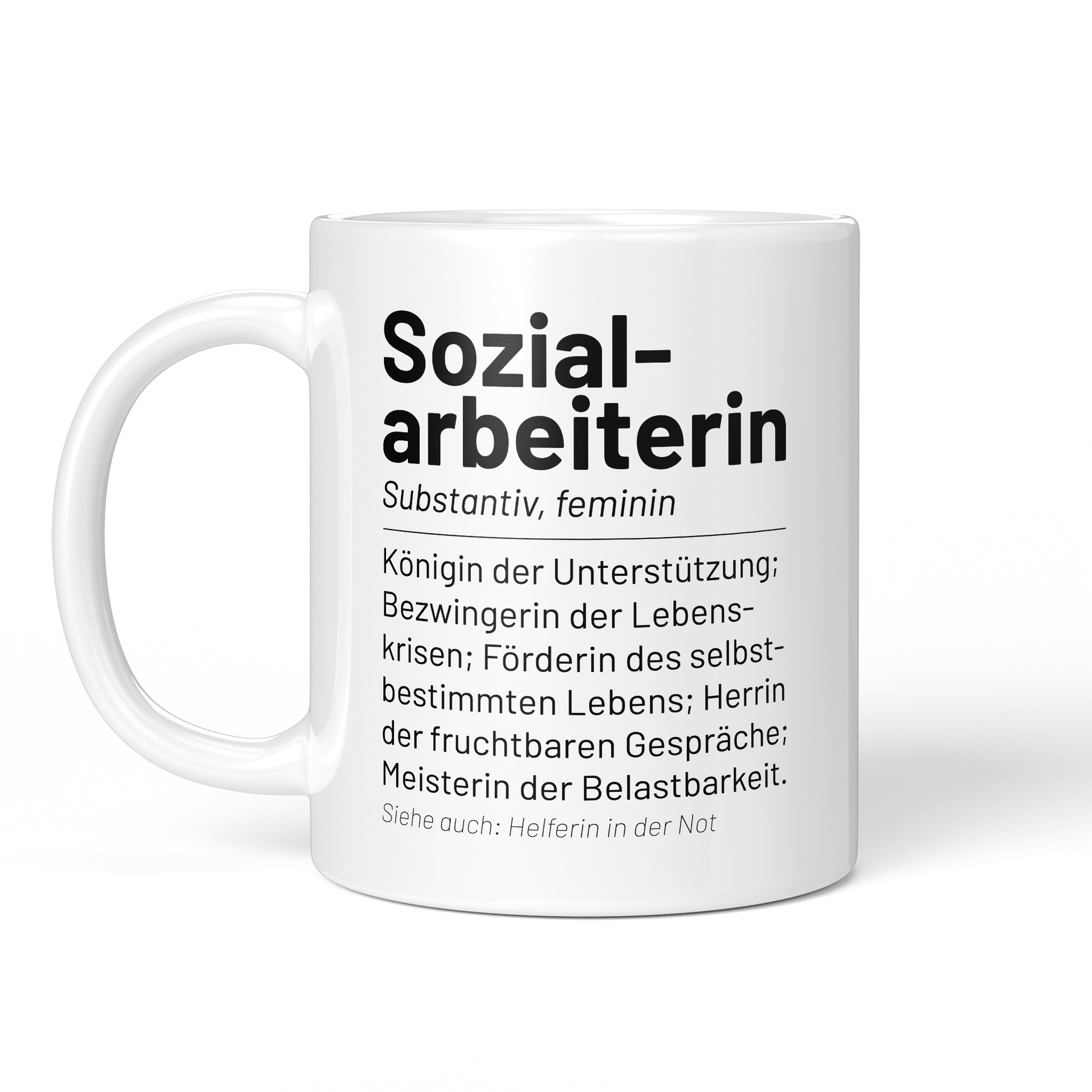 CupHaven® Sozialarbeiter Tasse - Wörterbuch "Sozialarbeiterin" - Geschenk für Sozialarbeiter und Sozialarbeiterinnen