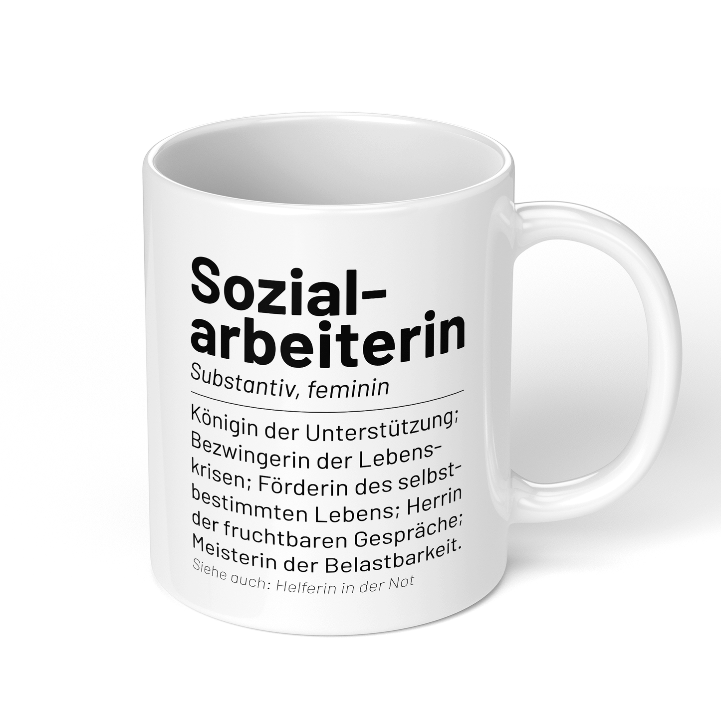 CupHaven® Sozialarbeiter Tasse - Wörterbuch "Sozialarbeiterin" - Geschenk für Sozialarbeiter und Sozialarbeiterinnen