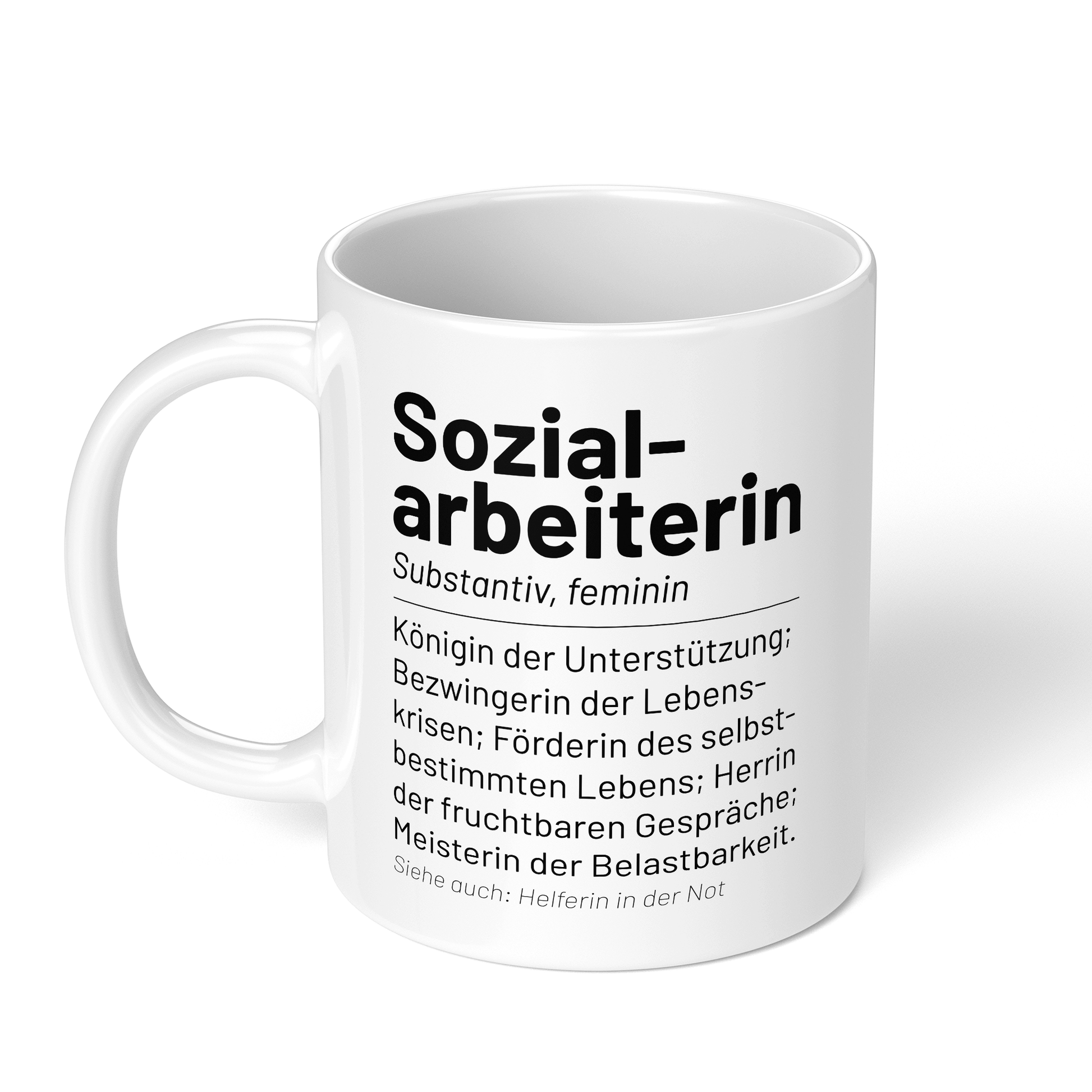 CupHaven® Sozialarbeiter Tasse - Wörterbuch "Sozialarbeiterin" - Geschenk für Sozialarbeiter und Sozialarbeiterinnen