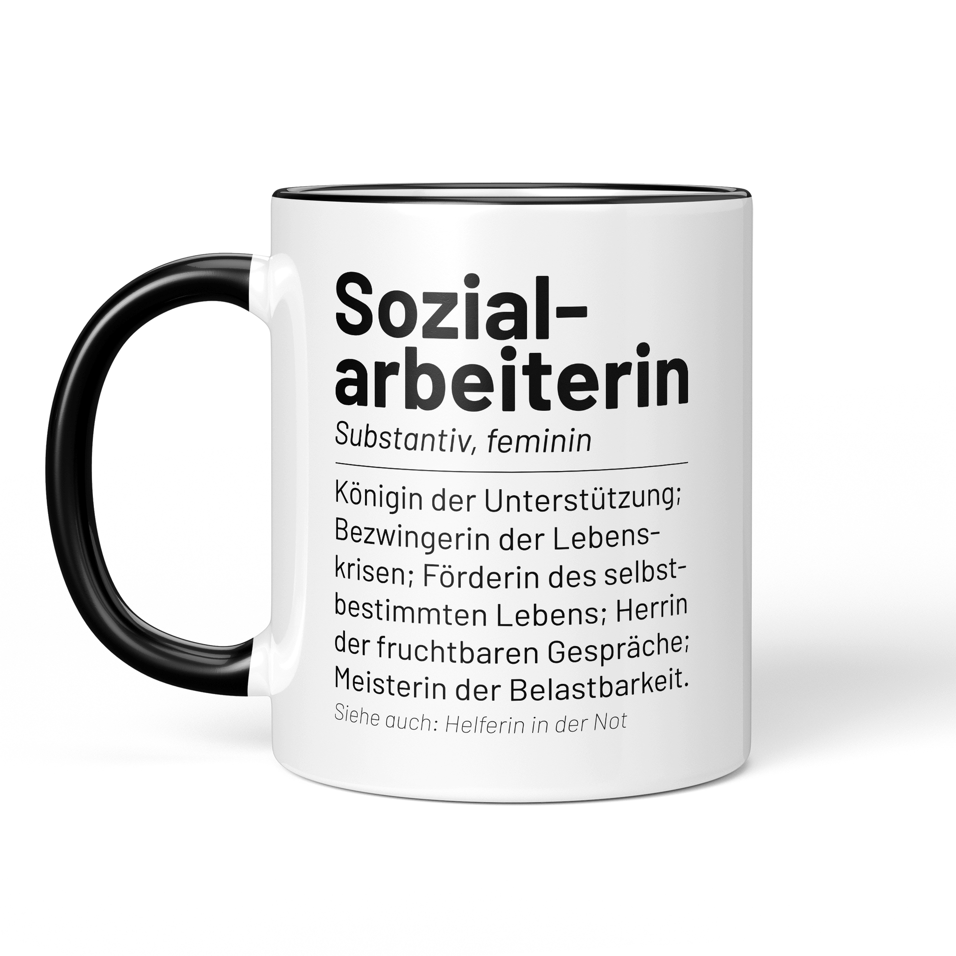CupHaven® Sozialarbeiter Tasse - Wörterbuch "Sozialarbeiterin" - Geschenk für Sozialarbeiter und Sozialarbeiterinnen