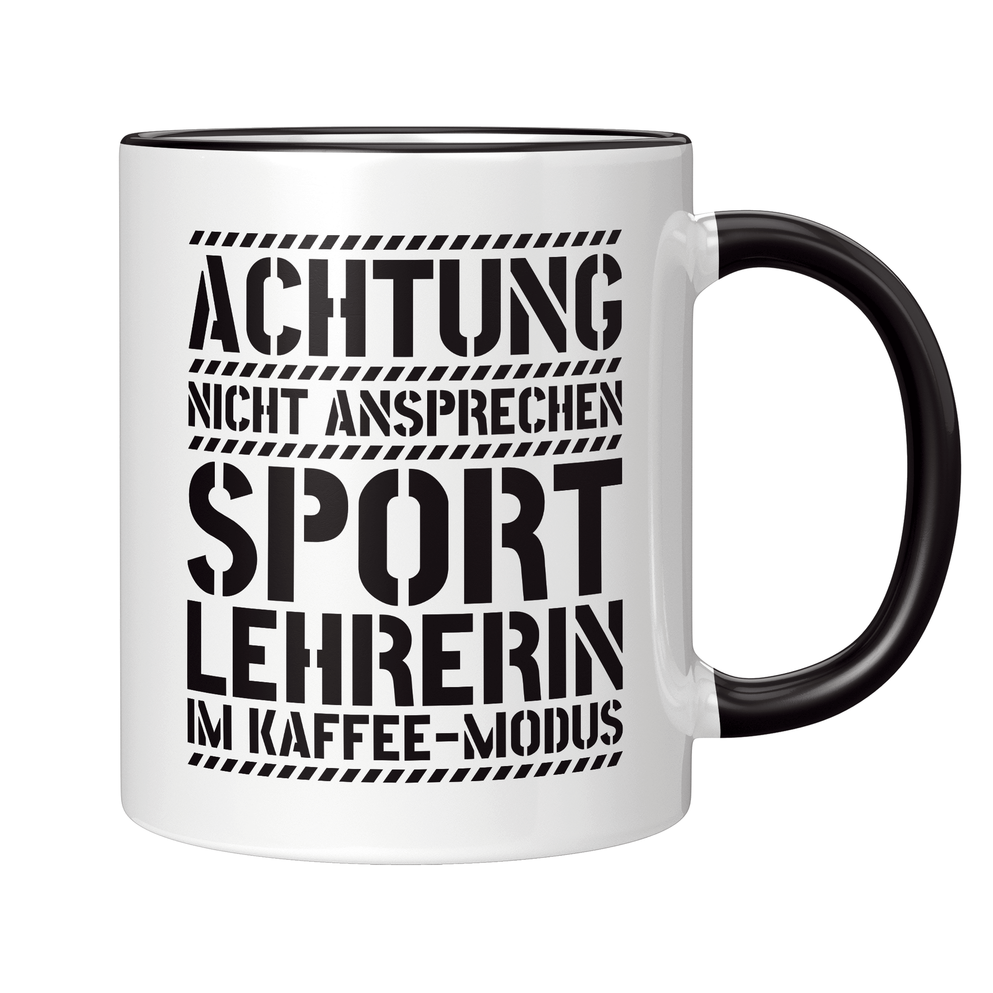 Sportlehrer Tasse - Sportlehrerin im Kaffee-Modus (Sport, Lehrer, Geschenk)