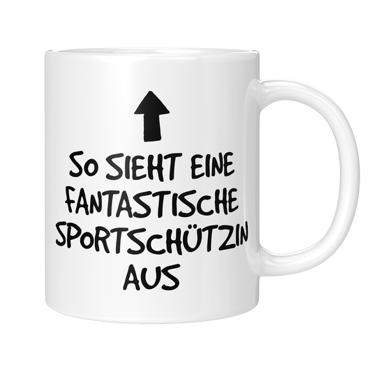 Sportschütze Tasse - Fantastische Sportschützin (Sportschießen, Geschenk)