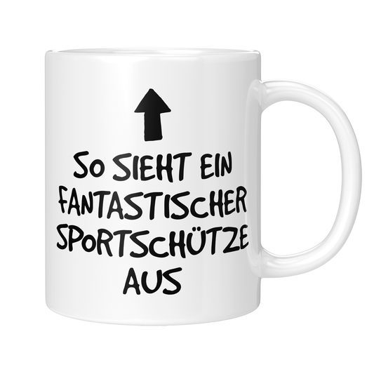 Sportschütze Tasse - Fantastischer Sportschütze (Sportschützin, Sportschießen, Geschenk)