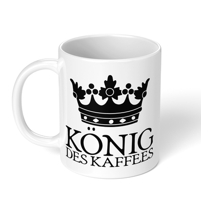 CupHaven® Sprüche Tasse - König des Kaffees - Geschenk mit coolen, lustigen und schönen Sprüchen