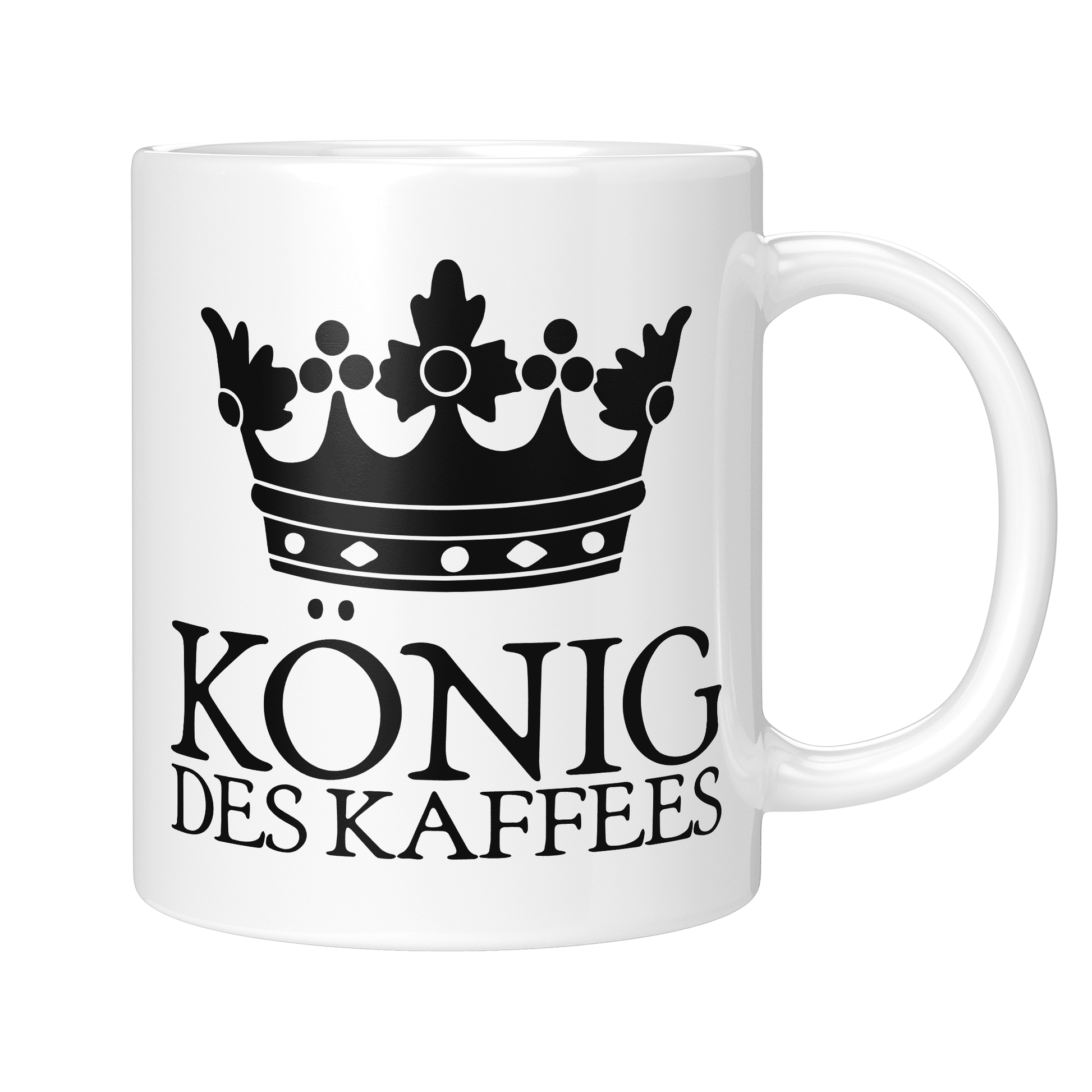 CupHaven® Sprüche Tasse - König des Kaffees - Geschenk mit coolen, lustigen und schönen Sprüchen