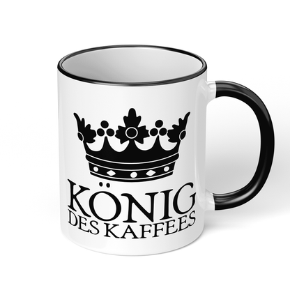 CupHaven® Sprüche Tasse - König des Kaffees - Geschenk mit coolen, lustigen und schönen Sprüchen