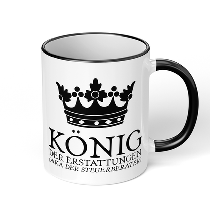 CupHaven® Steuerberater Tasse - König der Erstattungen (aka der Steuerberater) - Geschenk für Steuerberater und Steuerberaterinnen