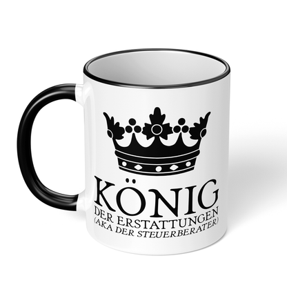 CupHaven® Steuerberater Tasse - König der Erstattungen (aka der Steuerberater) - Geschenk für Steuerberater und Steuerberaterinnen