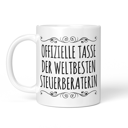 CupHaven® Steuerberater Tasse - Weltbeste Steuerberaterin - Geschenk für Steuerberater und Steuerberaterinnen