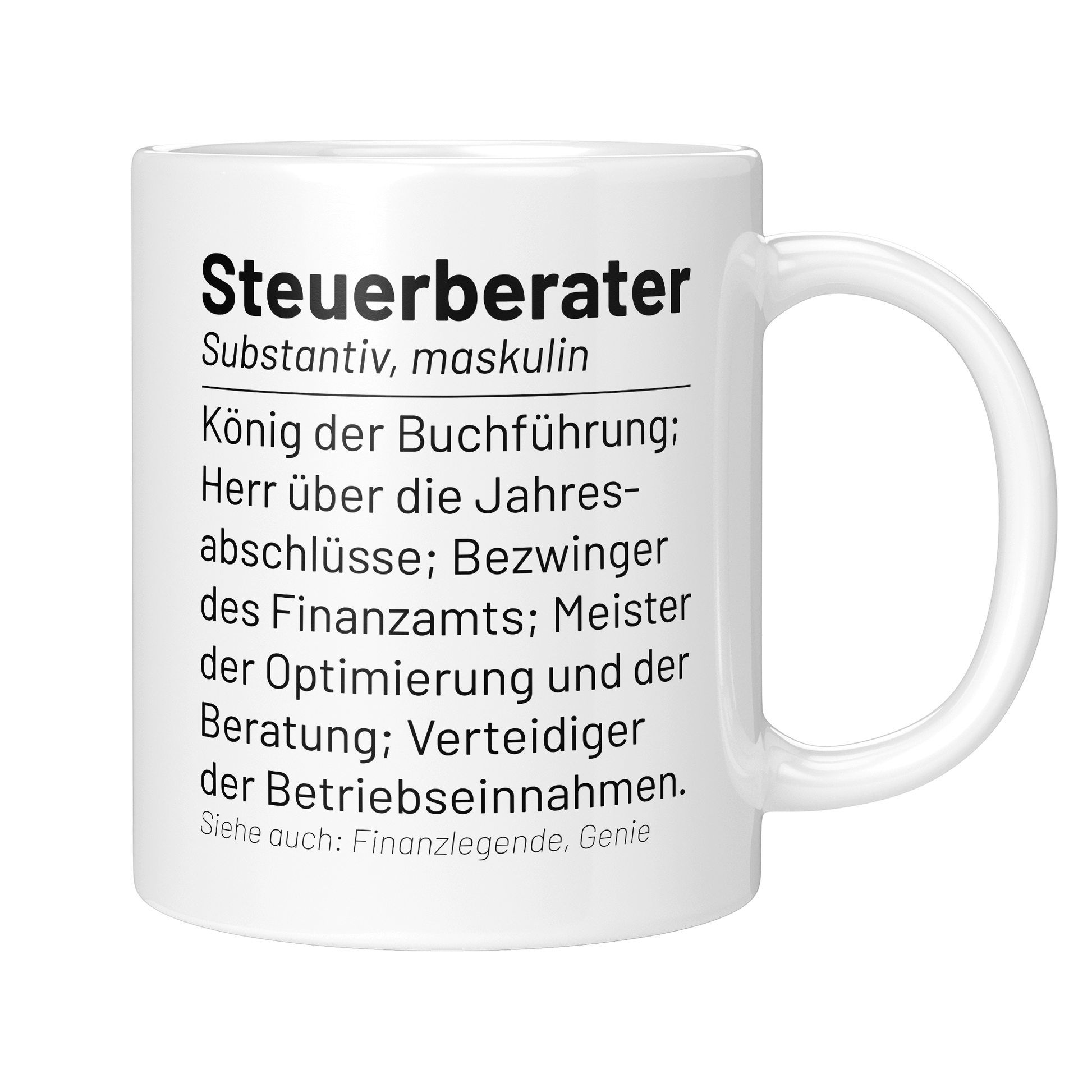 CupHaven® Steuerberater Tasse - Wörterbuch "Steuerberater" - Geschenk für Steuerberater und Steuerberaterinnen