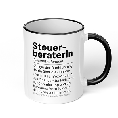 CupHaven® Steuerberater Tasse - Wörterbuch "Steuerberaterin" - Geschenk für Steuerberater und Steuerberaterinnen