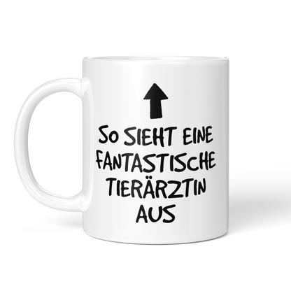 CupHaven® Tierarzt Tasse - Fantastische Tierärztin - Geschenk für Tierärzte und Tierärztinnen
