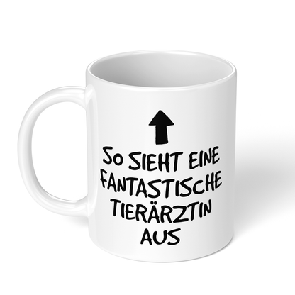 CupHaven® Tierarzt Tasse - Fantastische Tierärztin - Geschenk für Tierärzte und Tierärztinnen