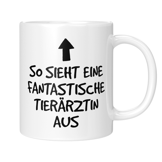 CupHaven® Tierarzt Tasse - Fantastische Tierärztin - Geschenk für Tierärzte und Tierärztinnen