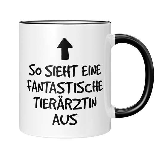 CupHaven® Tierarzt Tasse - Fantastische Tierärztin - Geschenk für Tierärzte und Tierärztinnen