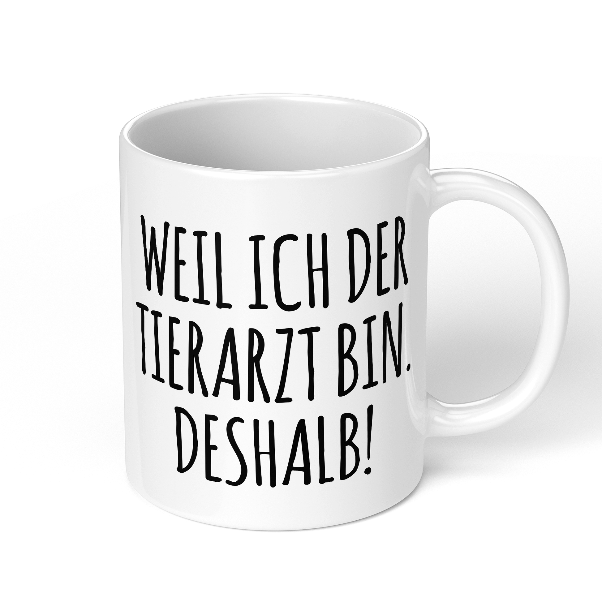 CupHaven® Tierarzt Tasse - Weil ich der Tierarzt bin. Deshalb! - Geschenk für Tierärzte und Tierärztinnen