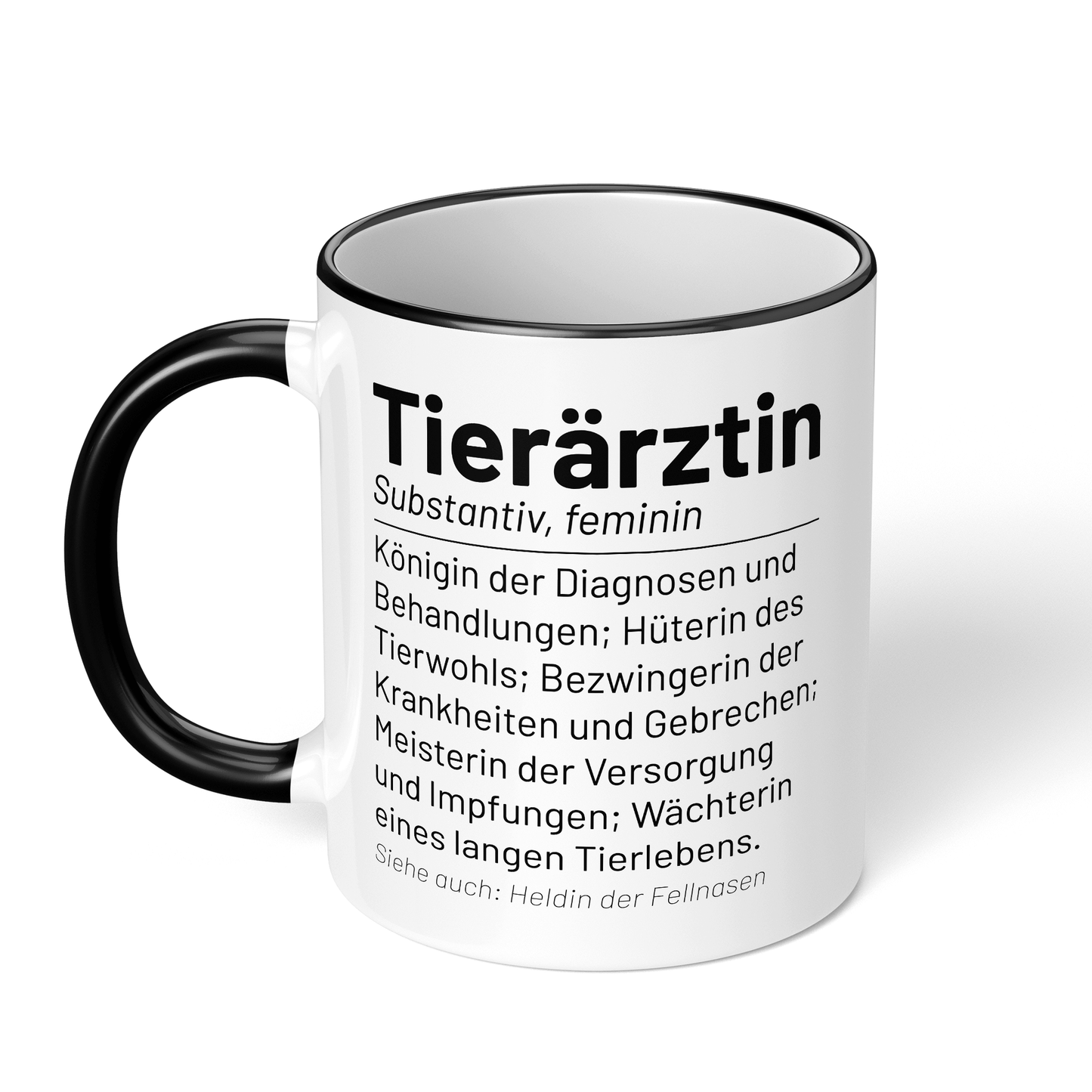 CupHaven® Tierarzt Tasse - Wörterbuch "Tierärztin" - Geschenk für Tierärzte und Tierärztinnen