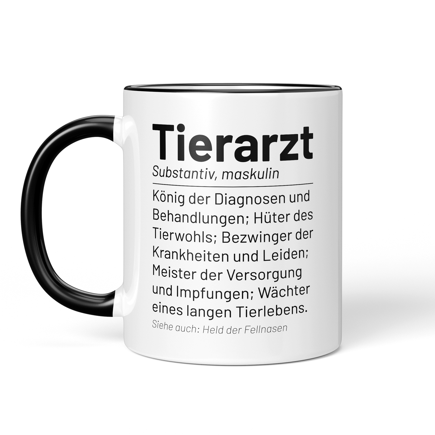 CupHaven® Tierarzt Tasse - Wörterbuch "Tierarzt" - Geschenk für Tierärzte und Tierärztinnen