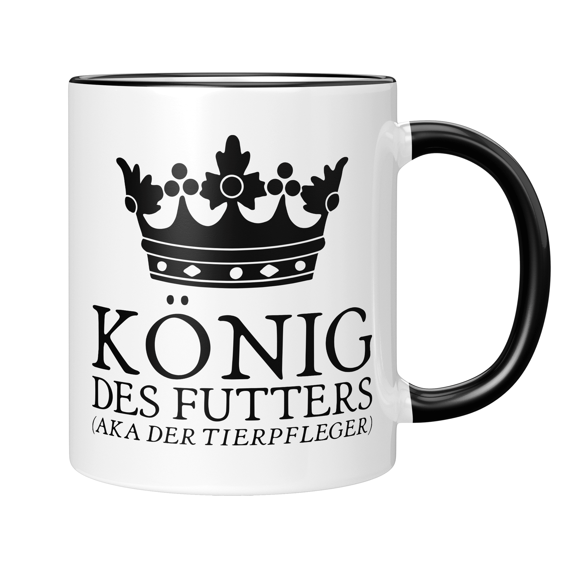 Tierpfleger Tasse - König des Futters aka der Tierpfleger (Tierpflegerin, Tierpflege, Geschenk)