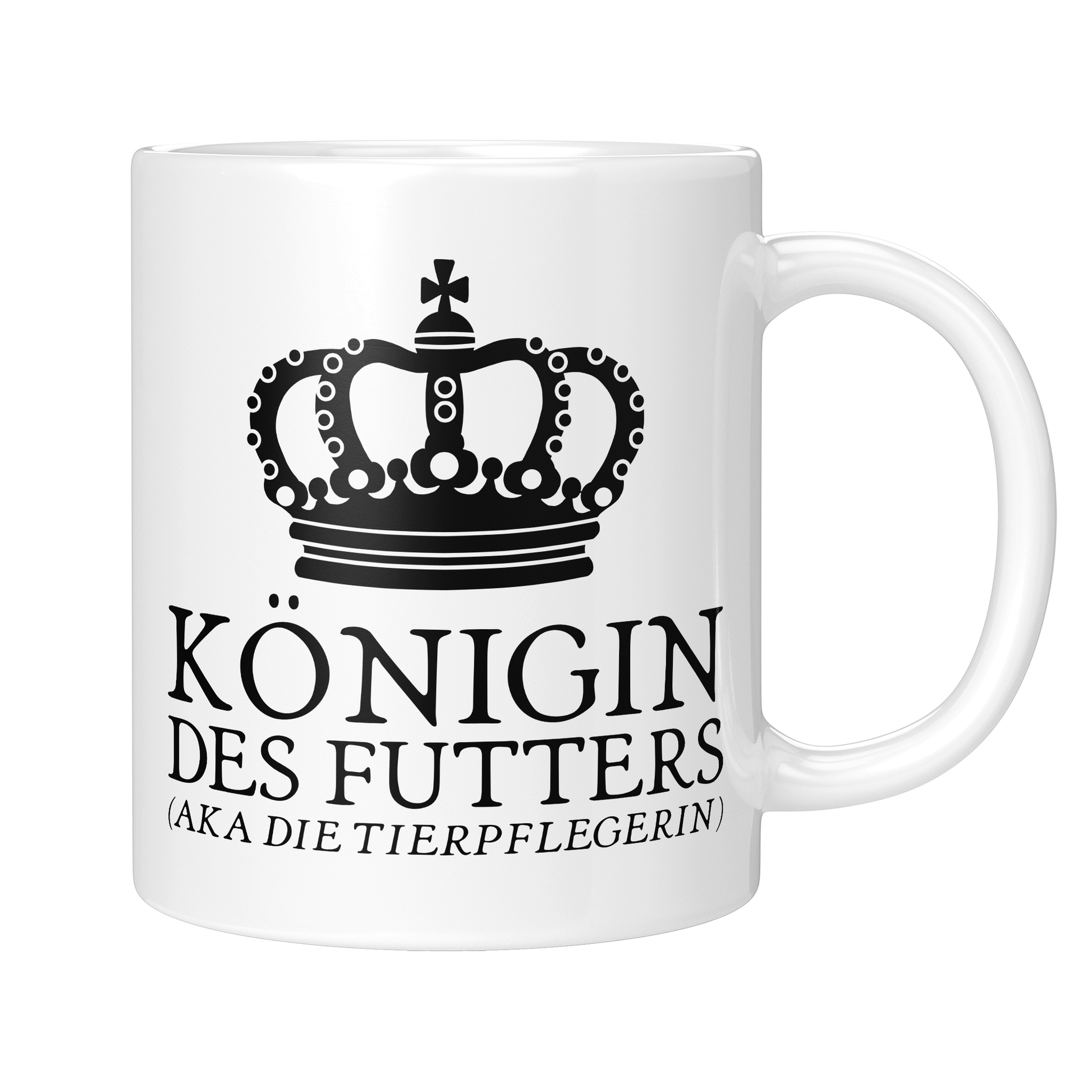 Tierpfleger Tasse - Königin des Futters aka die Tierpflegerin (Tierpflege, Geschenk)