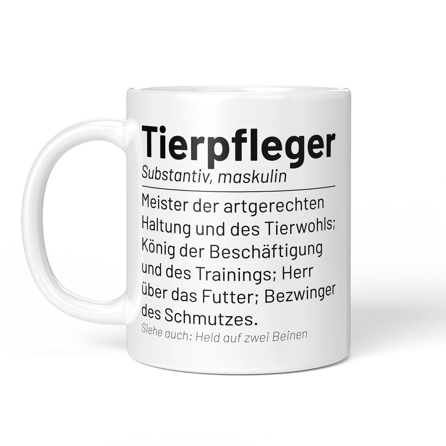 CupHaven® Tierpfleger Tasse - Wörterbuch "Tierpfleger" - Geschenk für Tierpfleger und Tierpflegerinnen