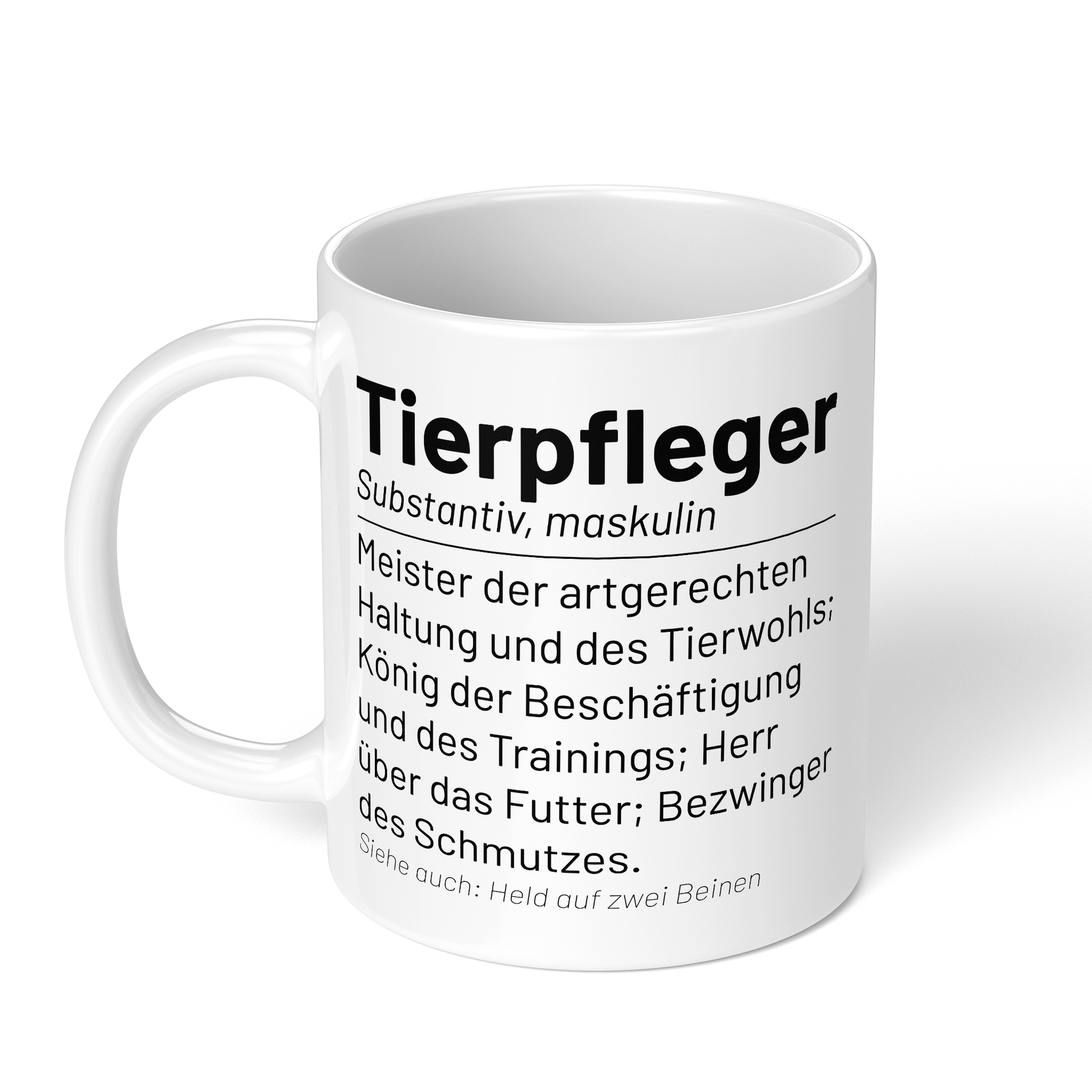 CupHaven® Tierpfleger Tasse - Wörterbuch "Tierpfleger" - Geschenk für Tierpfleger und Tierpflegerinnen