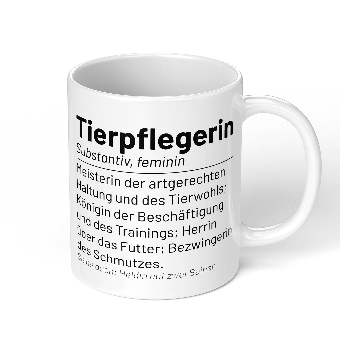 CupHaven® Tierpfleger Tasse - Wörterbuch "Tierpflegerin" - Geschenk für Tierpfleger und Tierpflegerinnen