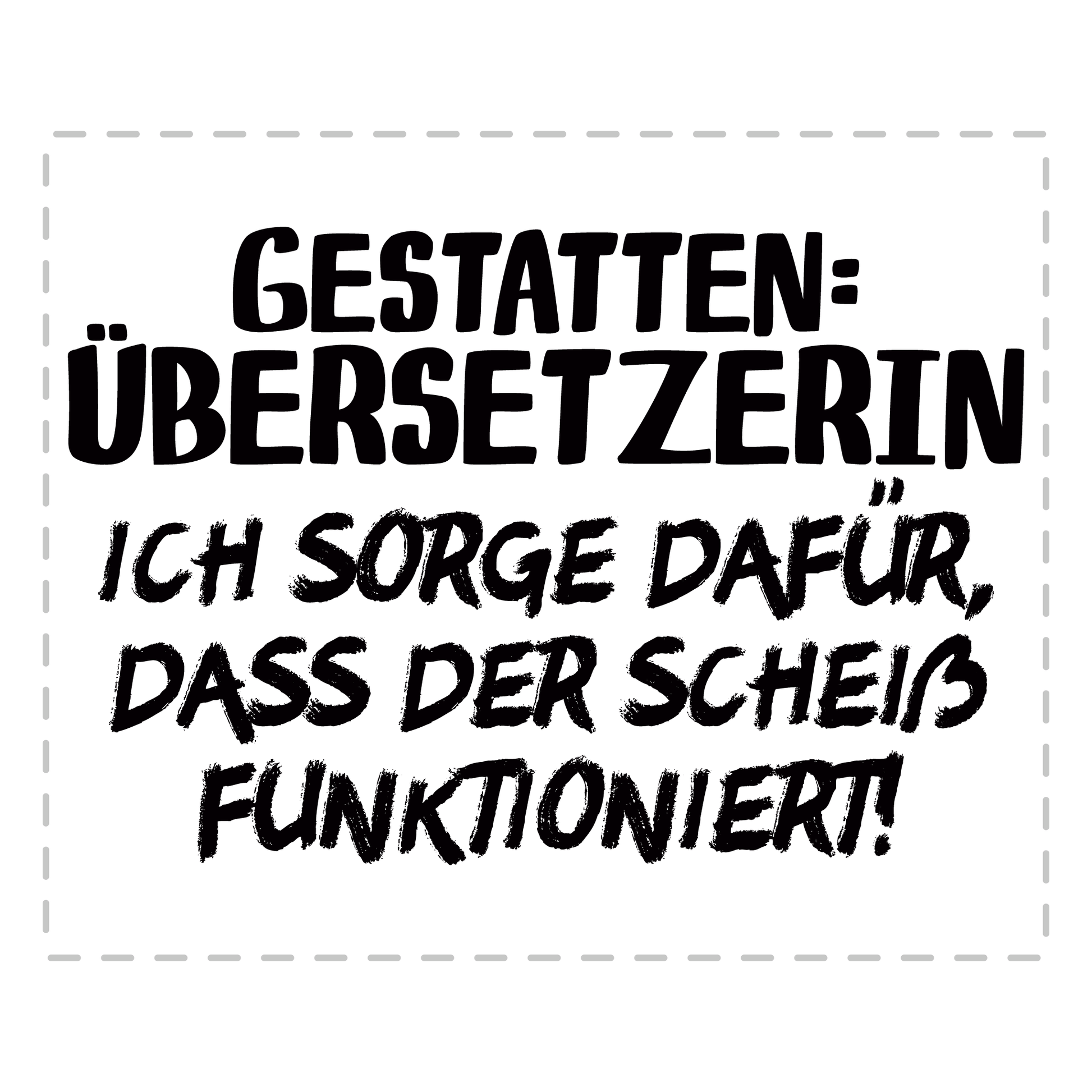 Übersetzer Tasse - Gestatten: Übersetzerin (Übersetzung, Geschenk)