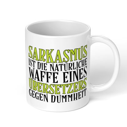 CupHaven® Übersetzer Tasse - Sarkasmus eines Übersetzers - Geschenk für Übersetzer und Übersetzerinnen