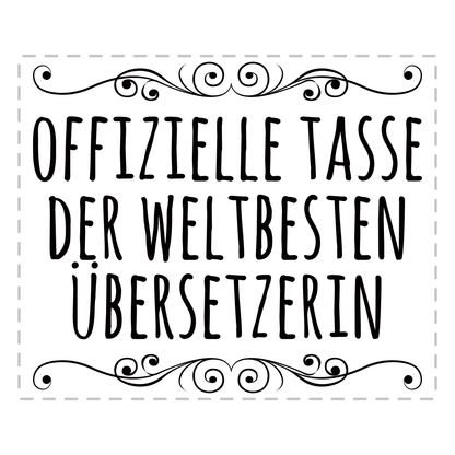 Übersetzer Tasse - Weltbeste Übersetzerin (Übersetzung, Geschenk)