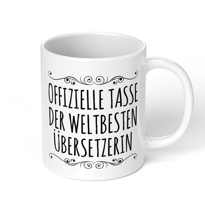 CupHaven® Übersetzer Tasse - Weltbeste Übersetzerin - Geschenk für Übersetzer und Übersetzerinnen