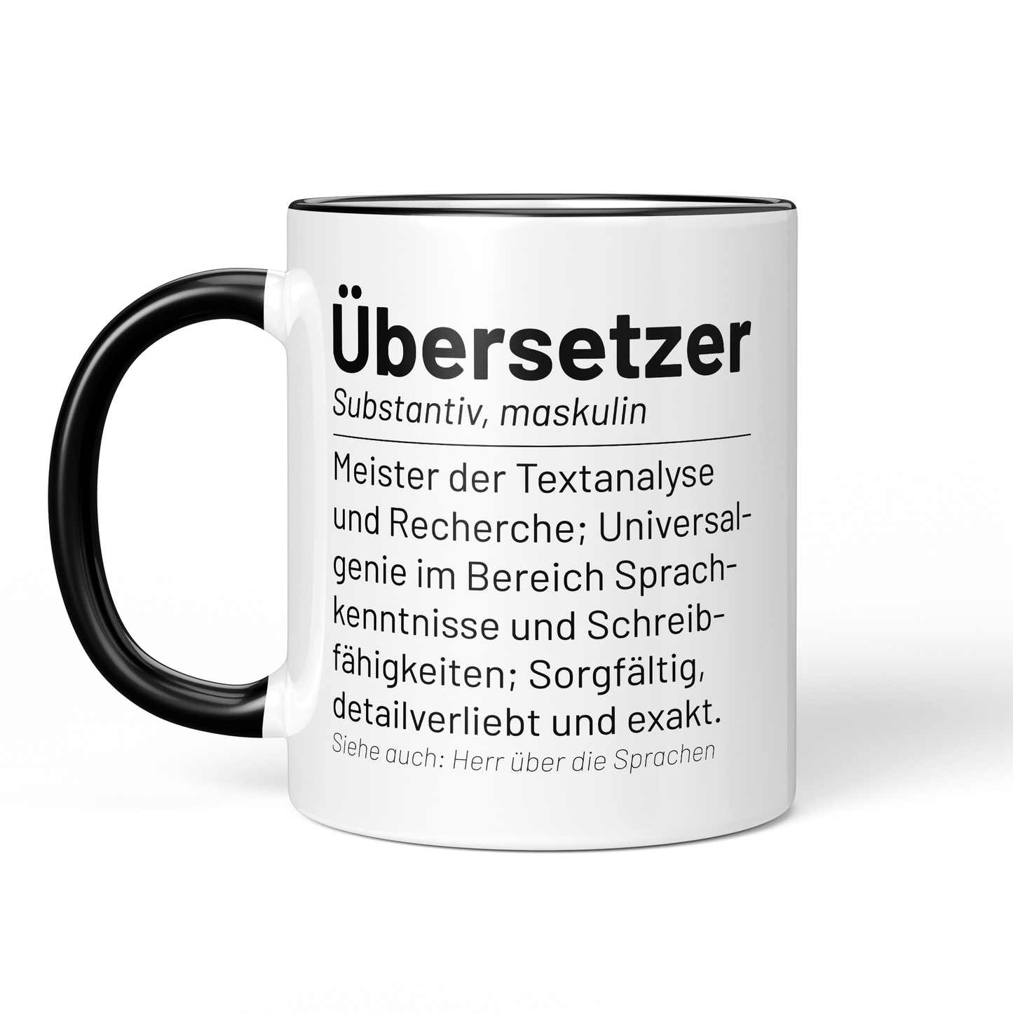 CupHaven® Übersetzer Tasse - Wörterbuch "Übersetzer" - Geschenk für Übersetzer und Übersetzerinnen