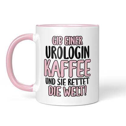 CupHaven® Urologie Tasse - Gib einer Urologin Kaffee und sie rettet die Welt! - Geschenk für Urologen und Urologinnen