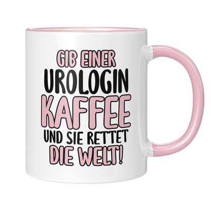 CupHaven® Urologie Tasse - Gib einer Urologin Kaffee und sie rettet die Welt! - Geschenk für Urologen und Urologinnen