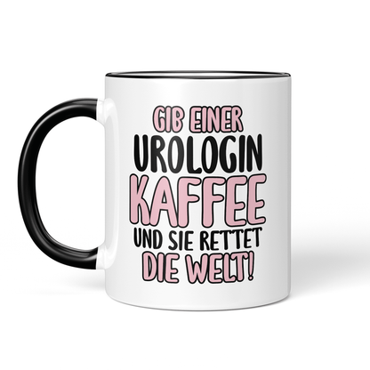 CupHaven® Urologie Tasse - Gib einer Urologin Kaffee und sie rettet die Welt! - Geschenk für Urologen und Urologinnen