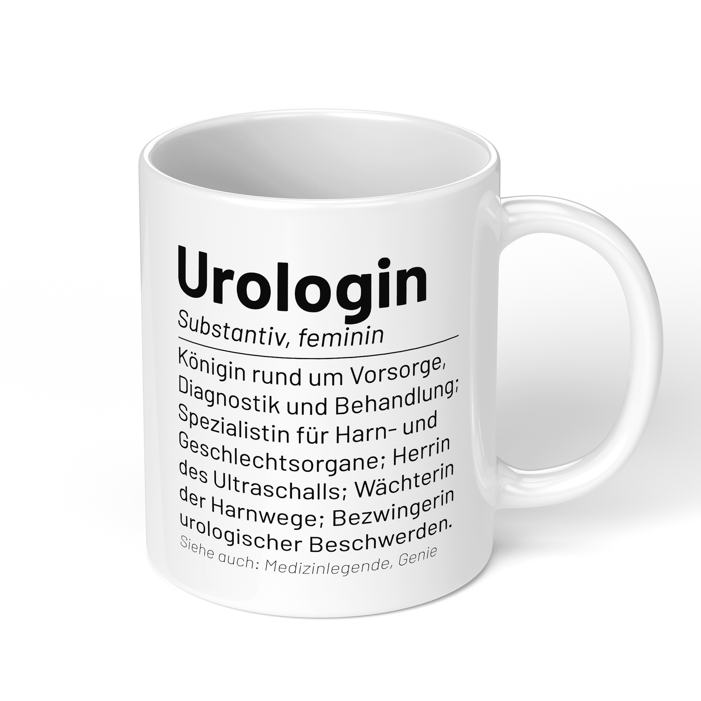 CupHaven® Urologie Tasse - Wörterbuch "Urologin" - Geschenk für Urologen und Urologinnen