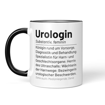 CupHaven® Urologie Tasse - Wörterbuch "Urologin" - Geschenk für Urologen und Urologinnen