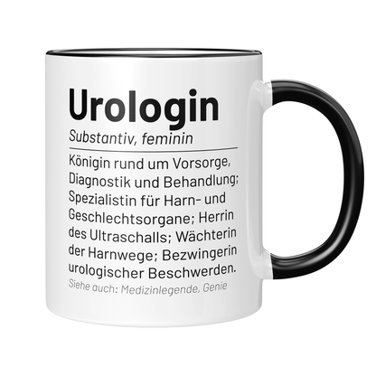 CupHaven® Urologie Tasse - Wörterbuch "Urologin" - Geschenk für Urologen und Urologinnen