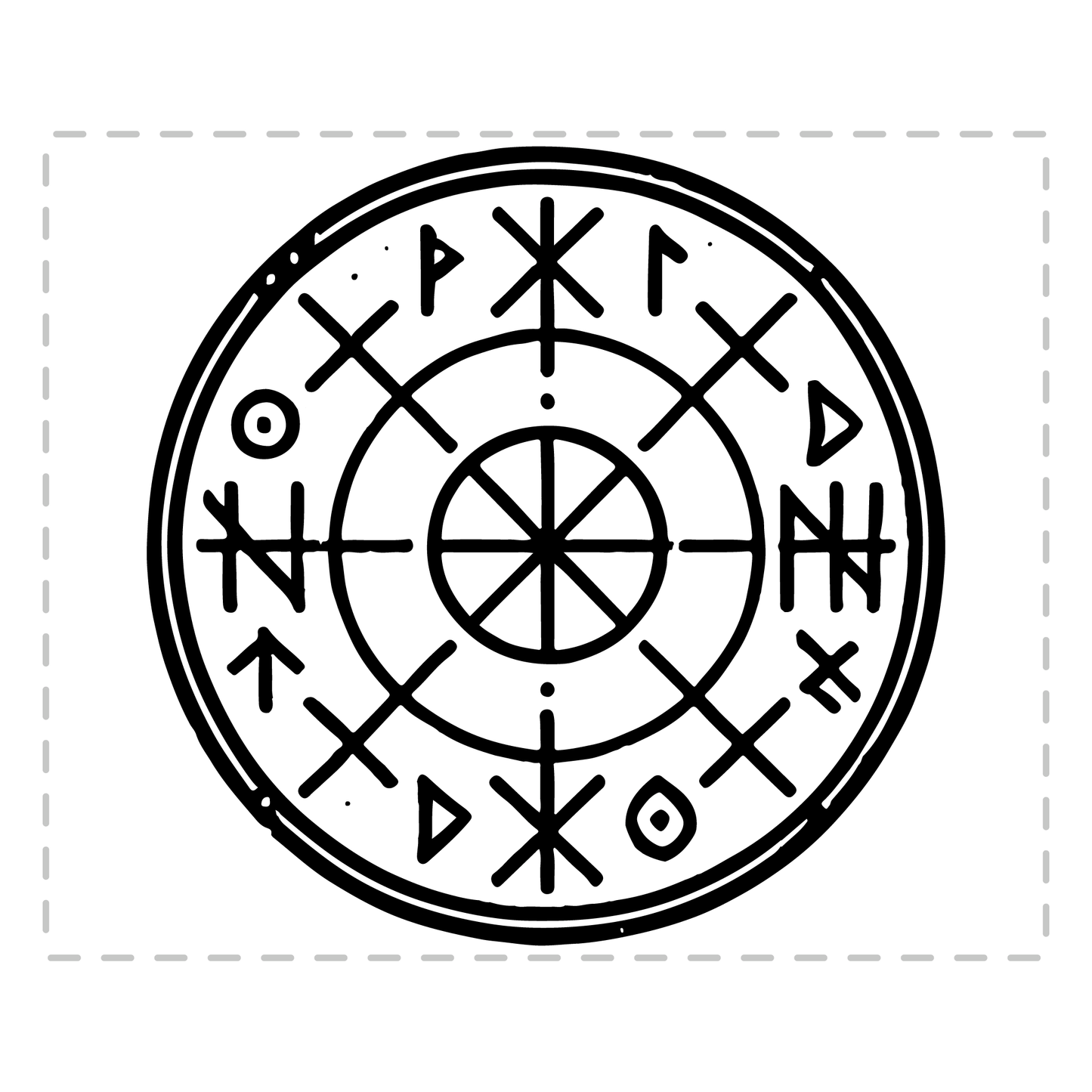 Wikinger Tasse - Runenkreis (Paganismus, Heidentum, Nordische Mythologie, Geschenk)