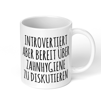 CupHaven® Zahnarzthelferin Tasse - Introvertierte Zahnarzthelferin - Geschenk für Zahnmedizinische Fachangestellte oder ZFAs